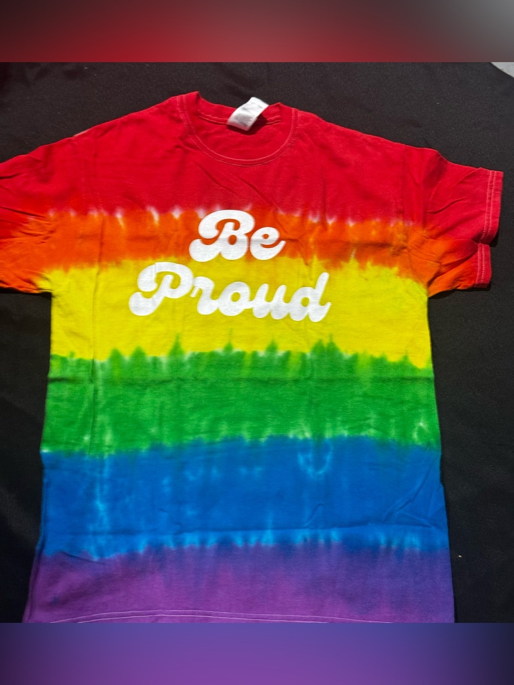 Be Proud Rainbow Tie-Dye Short Sleeve Tee - Multicolor